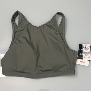 NWT Roxy High Neck Bikini Top